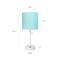 LimeLights White Base Lamp with USB Charging Port